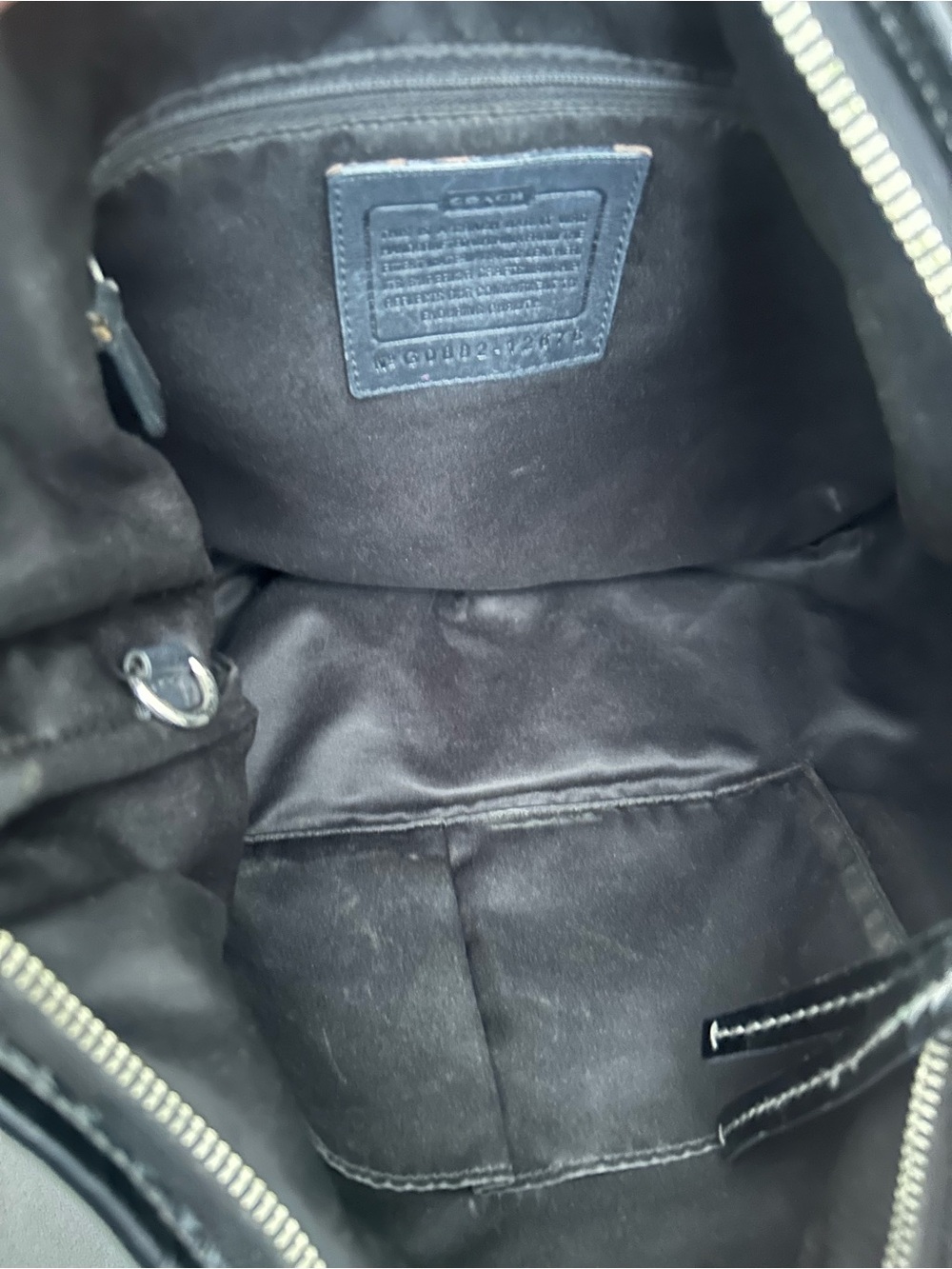 Coach Brown and Black Signature hobo Shoulder Bag 12676 - Picture 6 of 11